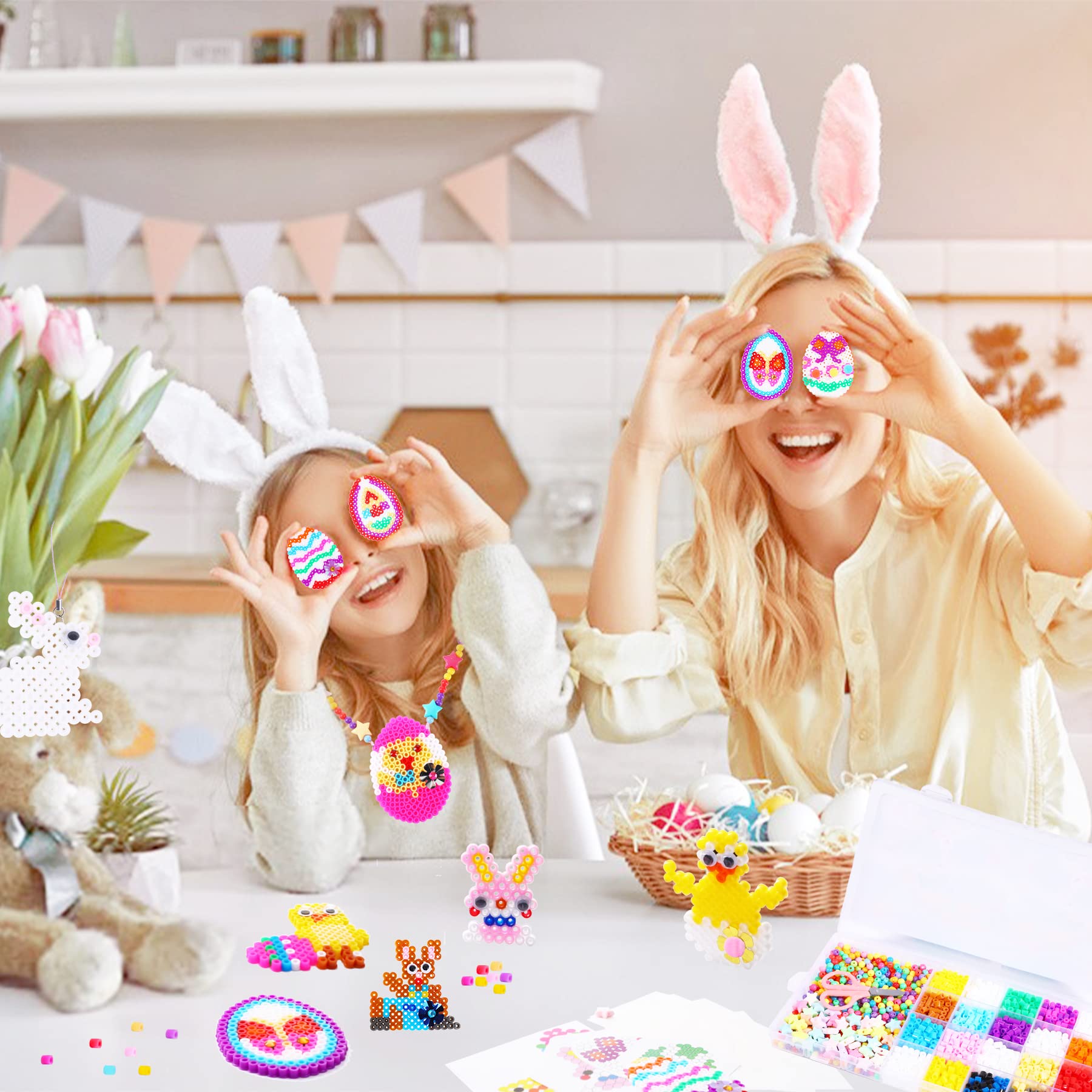 Amazon.co.jp: AUGSUN イースターヒューズビーズキット 子供用